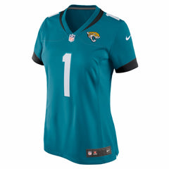 Jacksonville Jaguars Nike Number 1 Bride  Women's Game Jersey