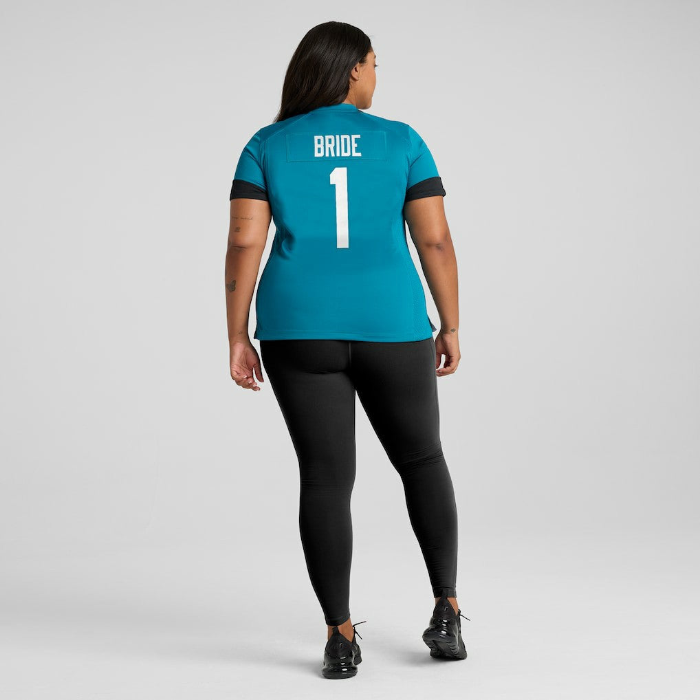 Jacksonville Jaguars Nike Number 1 Bride  Women's Game Jersey