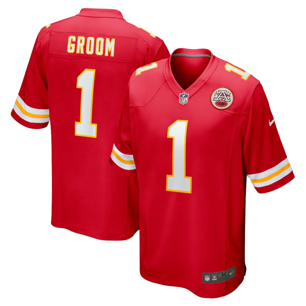 Kansas City Chiefs Nike Number 1 Groom  Game Jersey