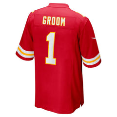 Kansas City Chiefs Nike Number 1 Groom  Game Jersey