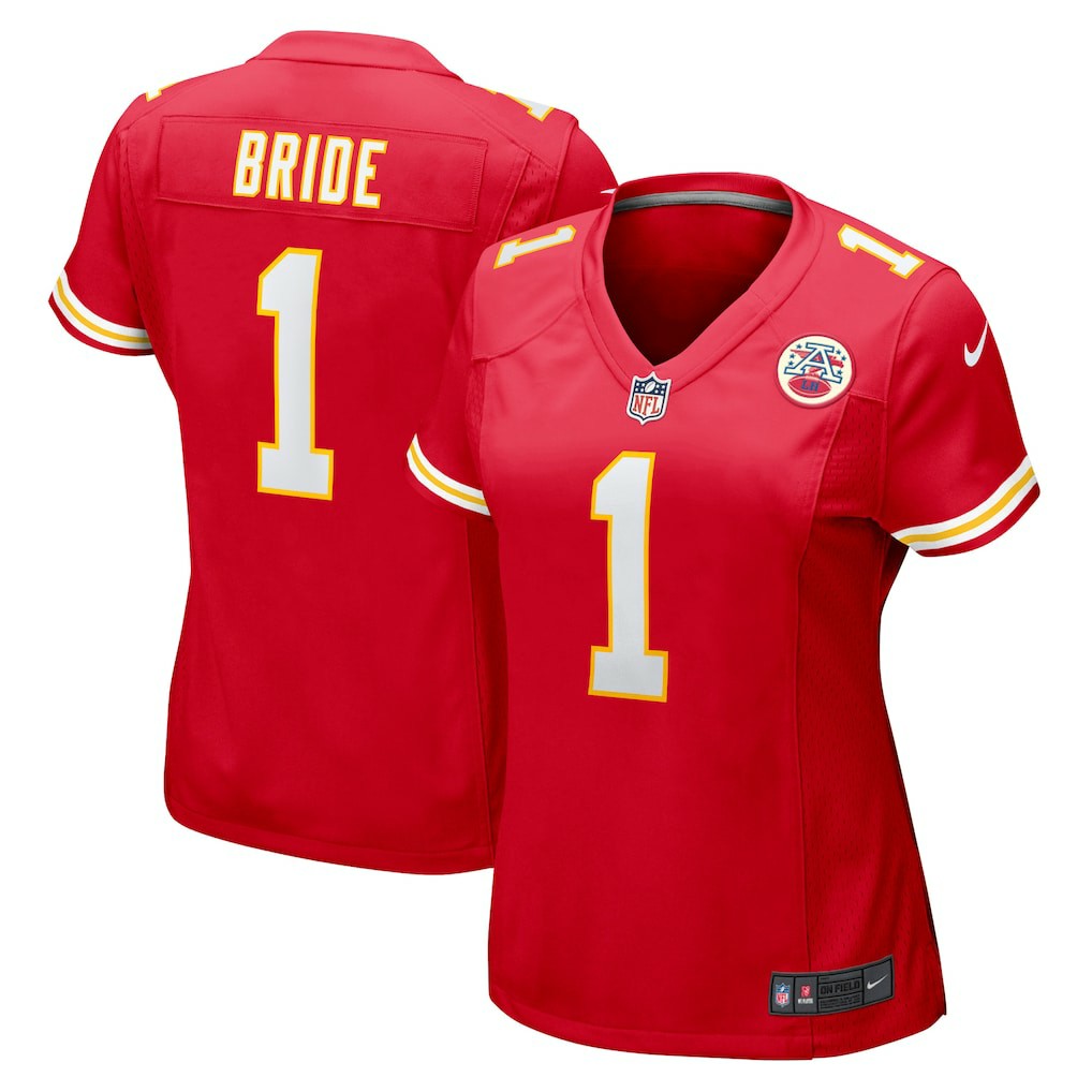 Kansas City Chiefs Nike Number 1 Bride  Women's Game Jersey
