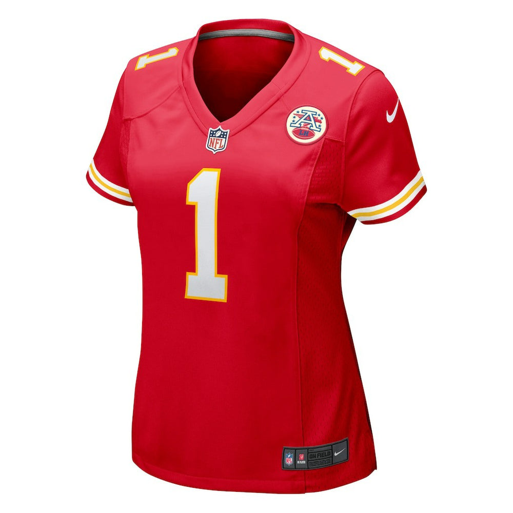 Kansas City Chiefs Nike Number 1 Bride  Women's Game Jersey