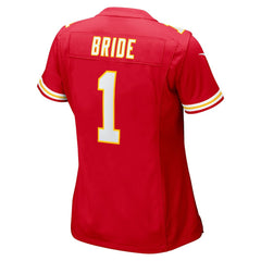 Kansas City Chiefs Nike Number 1 Bride  Women's Game Jersey
