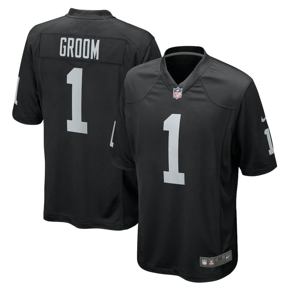 Las Vegas Raiders Nike Number 1 Groom  Game Jersey