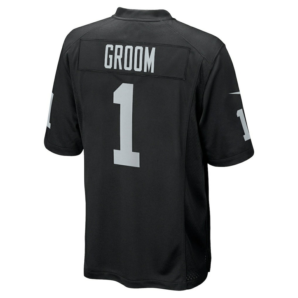 Las Vegas Raiders Nike Number 1 Groom  Game Jersey