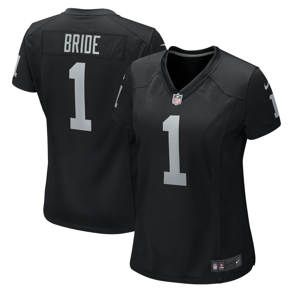 Las Vegas Raiders Nike Number 1 Bride  Women's Game Jersey
