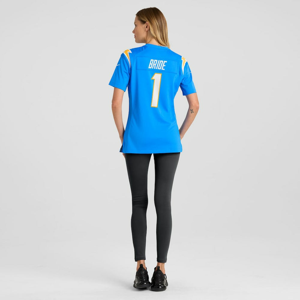 Los Angeles Chargers Nike Number 1 Bride  Women's Game Jersey