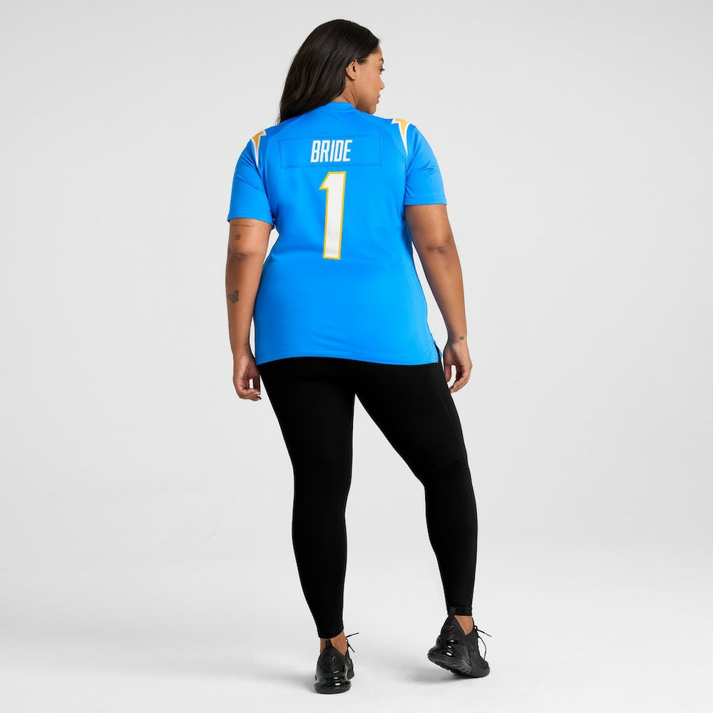 Los Angeles Chargers Nike Number 1 Bride  Women's Game Jersey