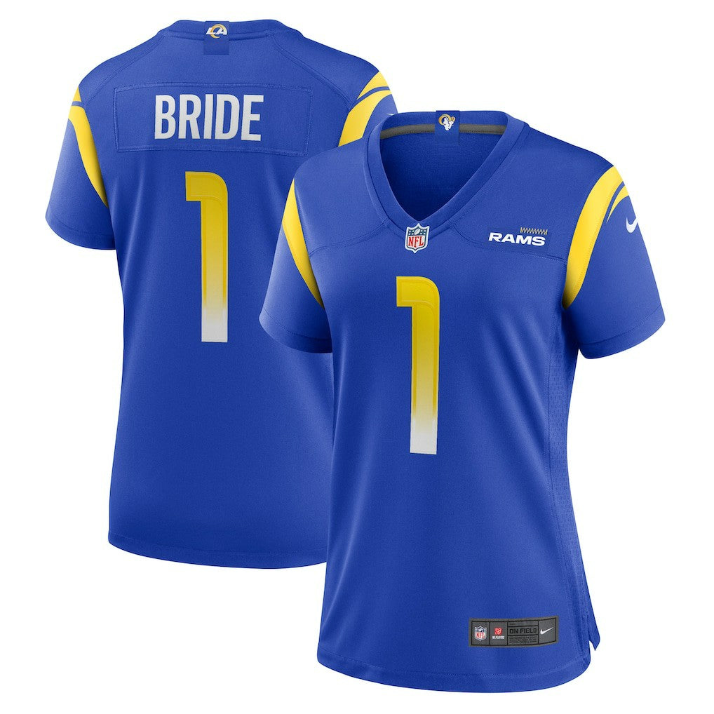 Los Angeles Rams Nike Number 1 Bride  Women's Game Jersey