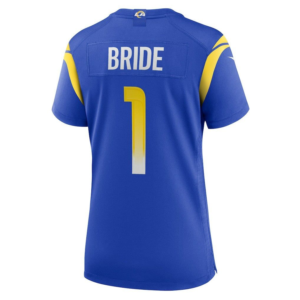 Los Angeles Rams Nike Number 1 Bride  Women's Game Jersey