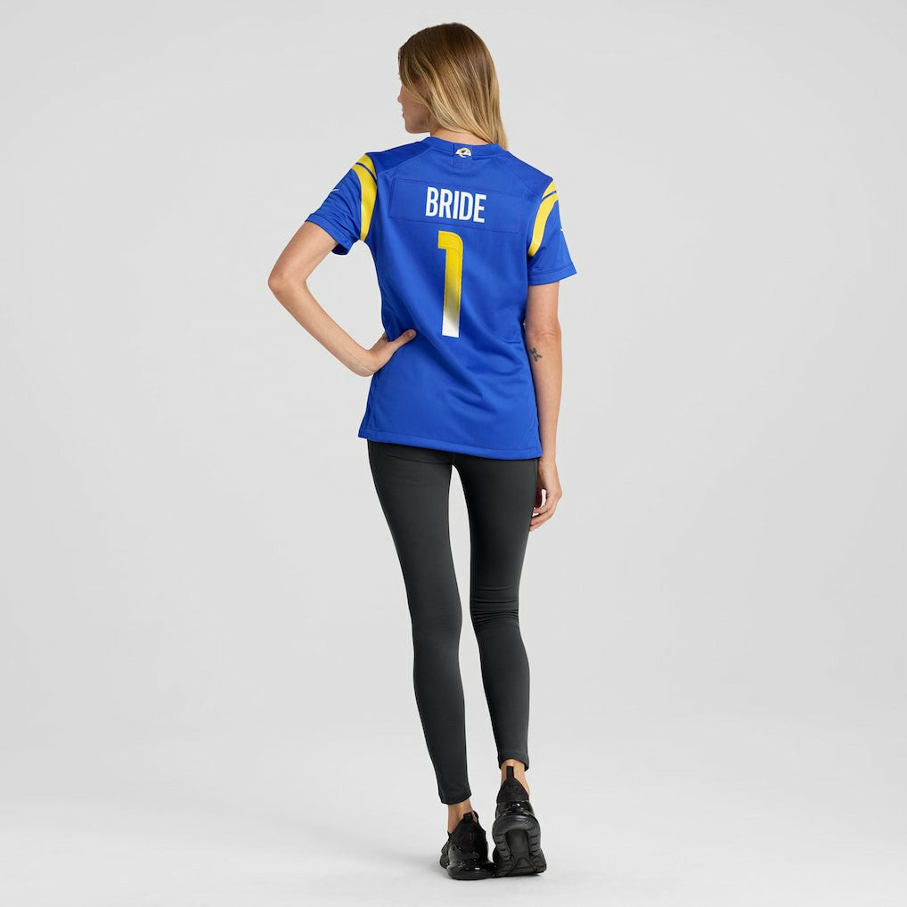 Los Angeles Rams Nike Number 1 Bride  Women's Game Jersey