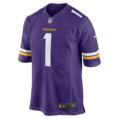 Minnesota Vikings Nike Number 1 Groom  Game Jersey