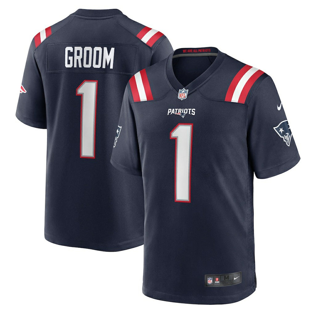 New England Patriots Nike Number 1 Groom  Game Jersey