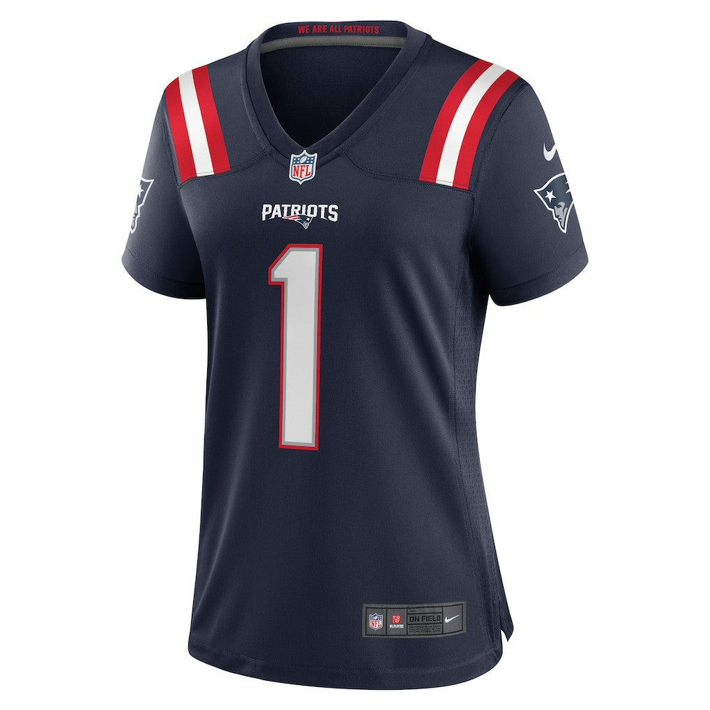New England Patriots Nike Number 1 Bride  Women's Game Jersey