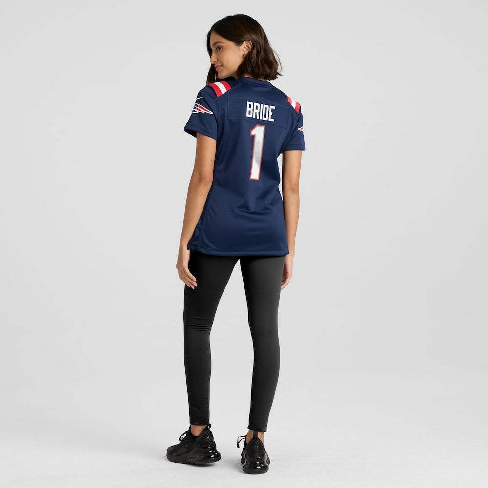 New England Patriots Nike Number 1 Bride  Women's Game Jersey