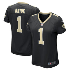 New Orleans Saints Nike Number 1 Bride  Women's Game Jersey
