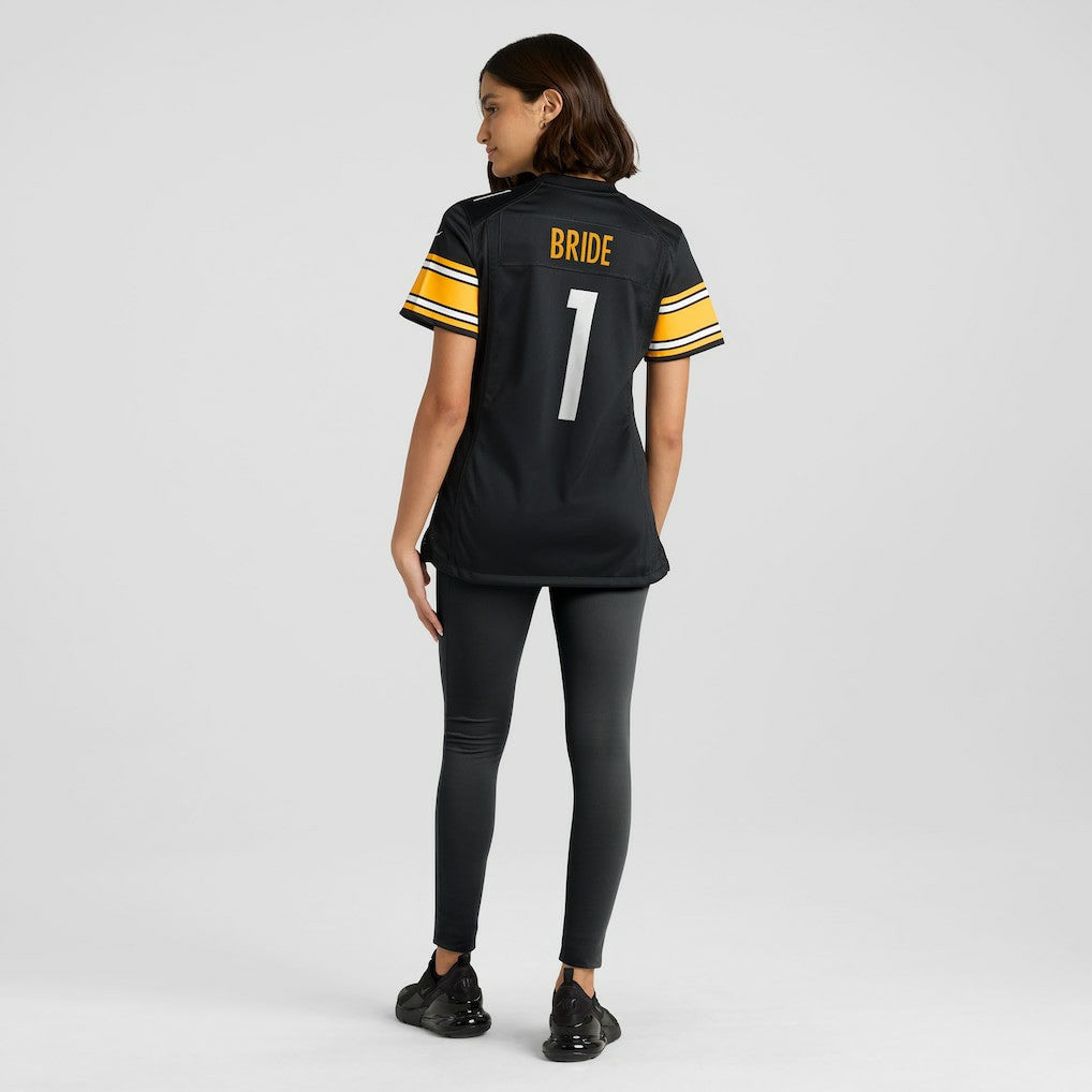 Pittsburgh Steelers Nike Number 1 Bride  Women's Game Jersey