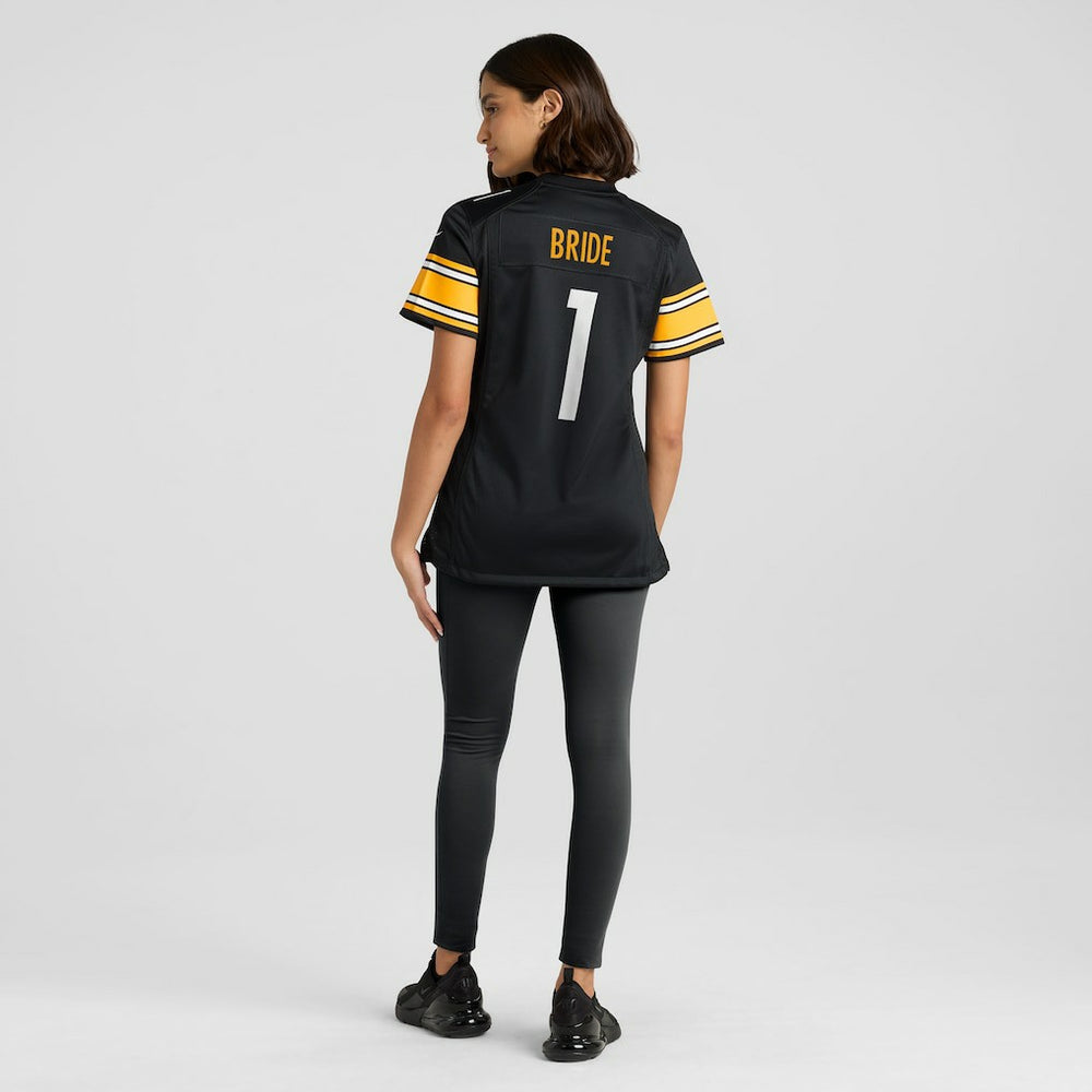 Pittsburgh Steelers Nike Number 1 Bride  Women's Game Jersey