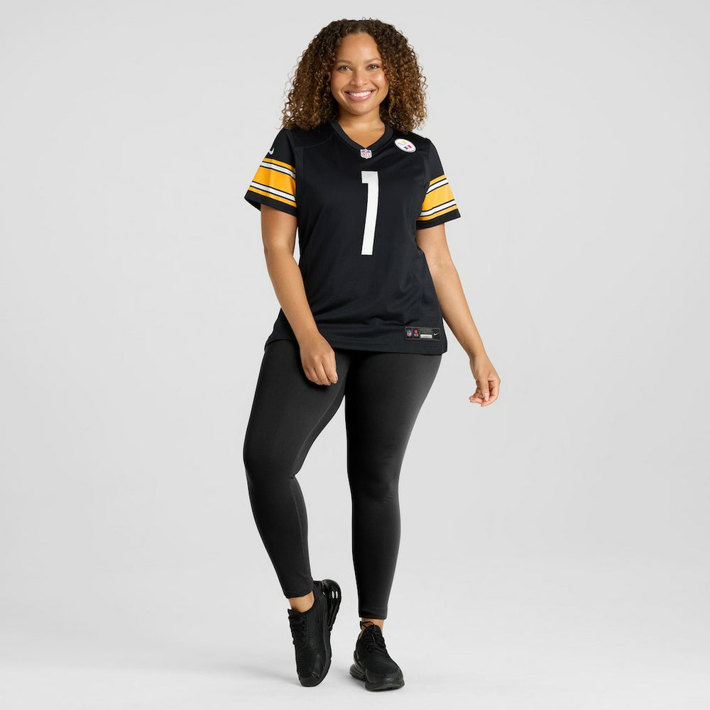 Pittsburgh Steelers Nike Number 1 Bride  Women's Game Jersey