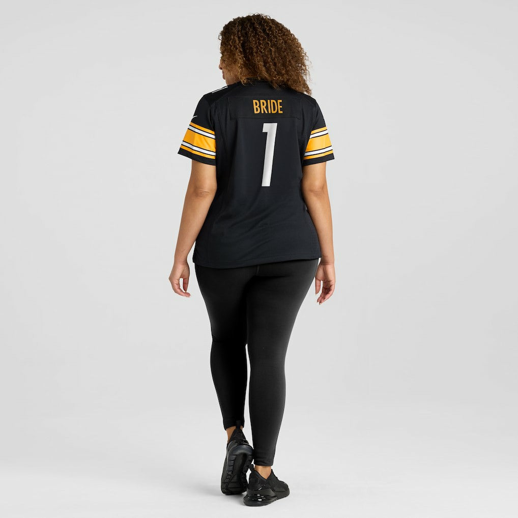 Pittsburgh Steelers Nike Number 1 Bride  Women's Game Jersey
