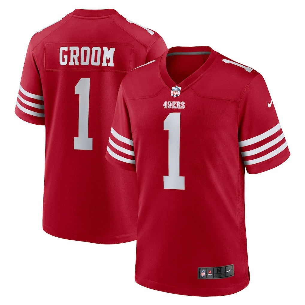 San Francisco 49ers Nike Number 1 Groom  Game Jersey