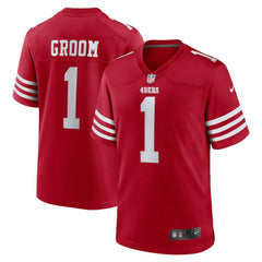 San Francisco 49ers Nike Number 1 Groom  Game Jersey