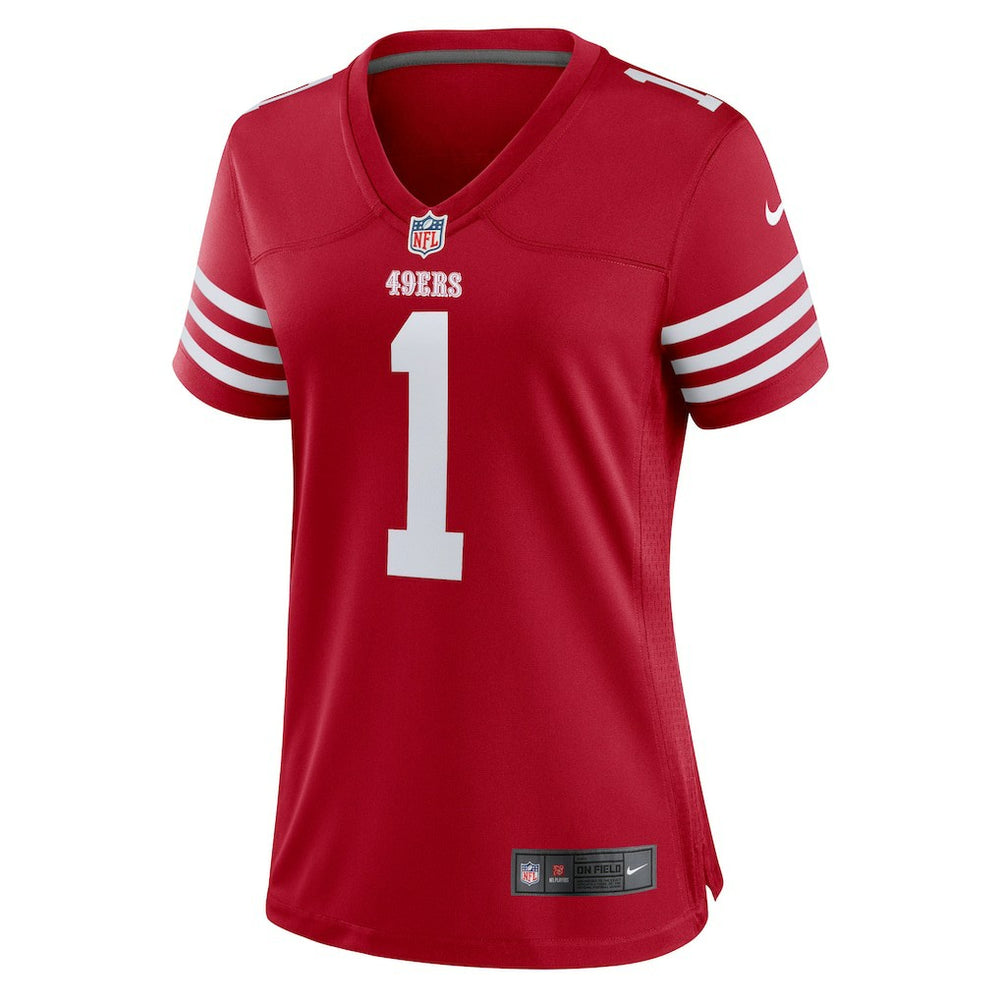 San Francisco 49ers Nike Number 1 Bride  Women's Game Jersey