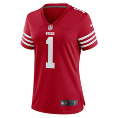 San Francisco 49ers Nike Number 1 Bride  Women's Game Jersey