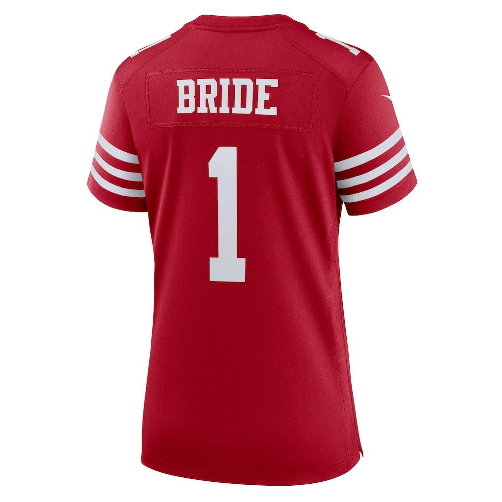 San Francisco 49ers Nike Number 1 Bride  Women's Game Jersey