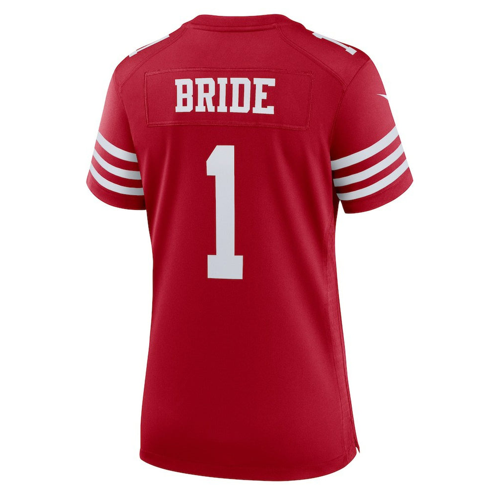 San Francisco 49ers Nike Number 1 Bride  Women's Game Jersey
