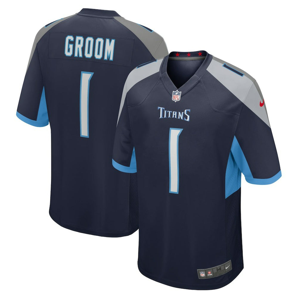 Tennessee Titans Nike Number 1 Groom  Game Jersey