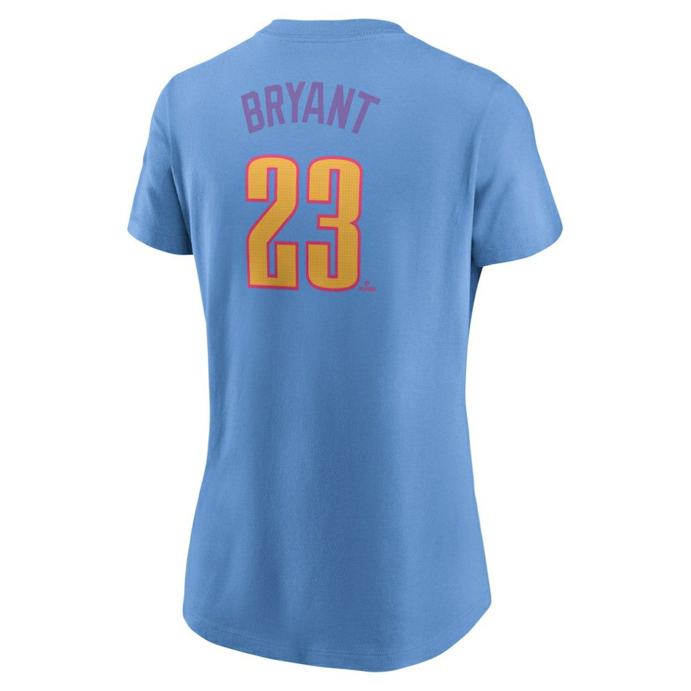 Kris Bryant Colorado Rockies Nike Women's 2025 City Connect Fuse Name & Number T-Shirt | MLB New