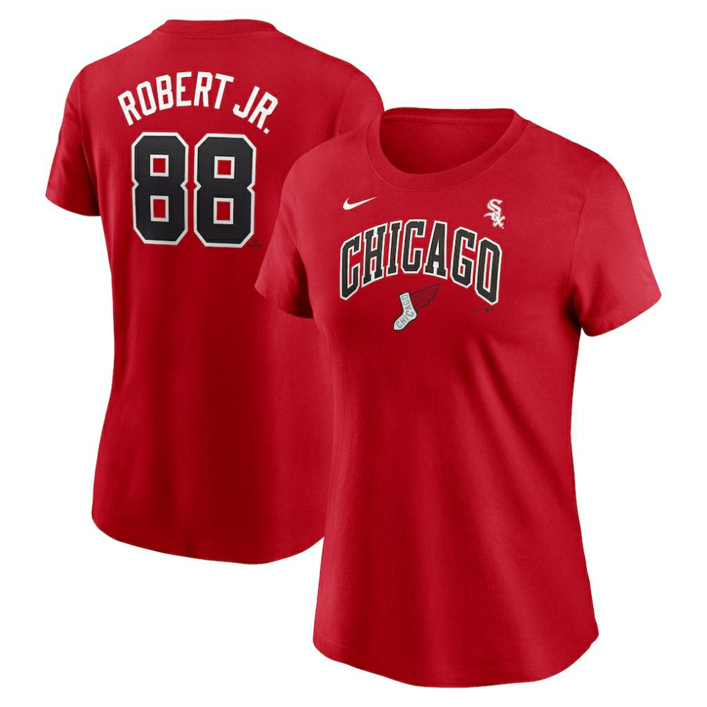 Luis Robert Jr. Chicago White Sox Nike Women's 2025 City Connect Fuse Name & Number T-Shirt | MLB Sale