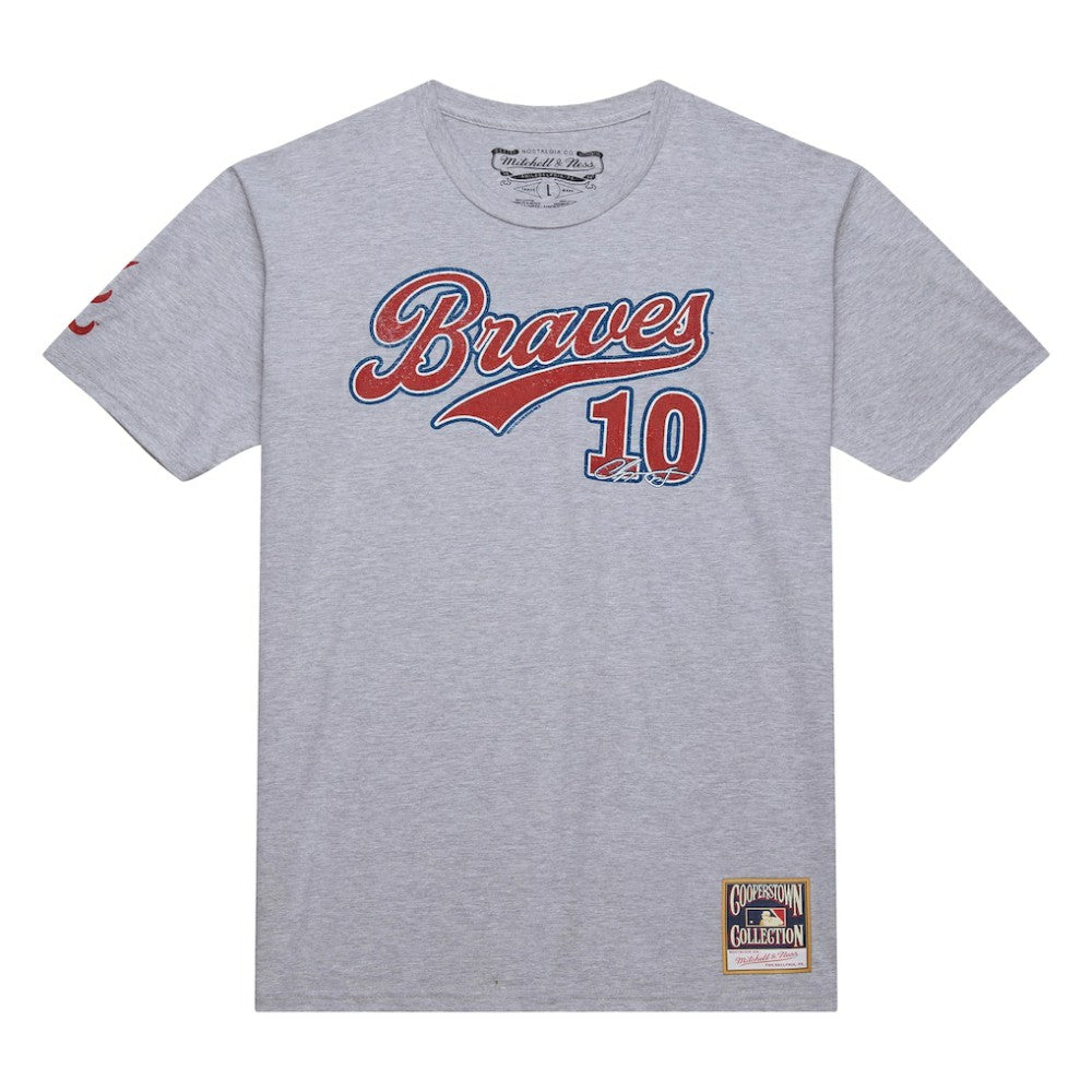 Chipper Jones Atlanta Braves Mitchell & Ness Cooperstown Collection Player T-Shirt | MLB Outlet