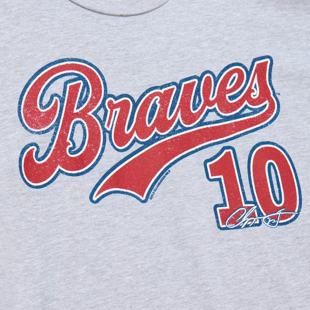 Chipper Jones Atlanta Braves Mitchell & Ness Cooperstown Collection Player T-Shirt | MLB Outlet