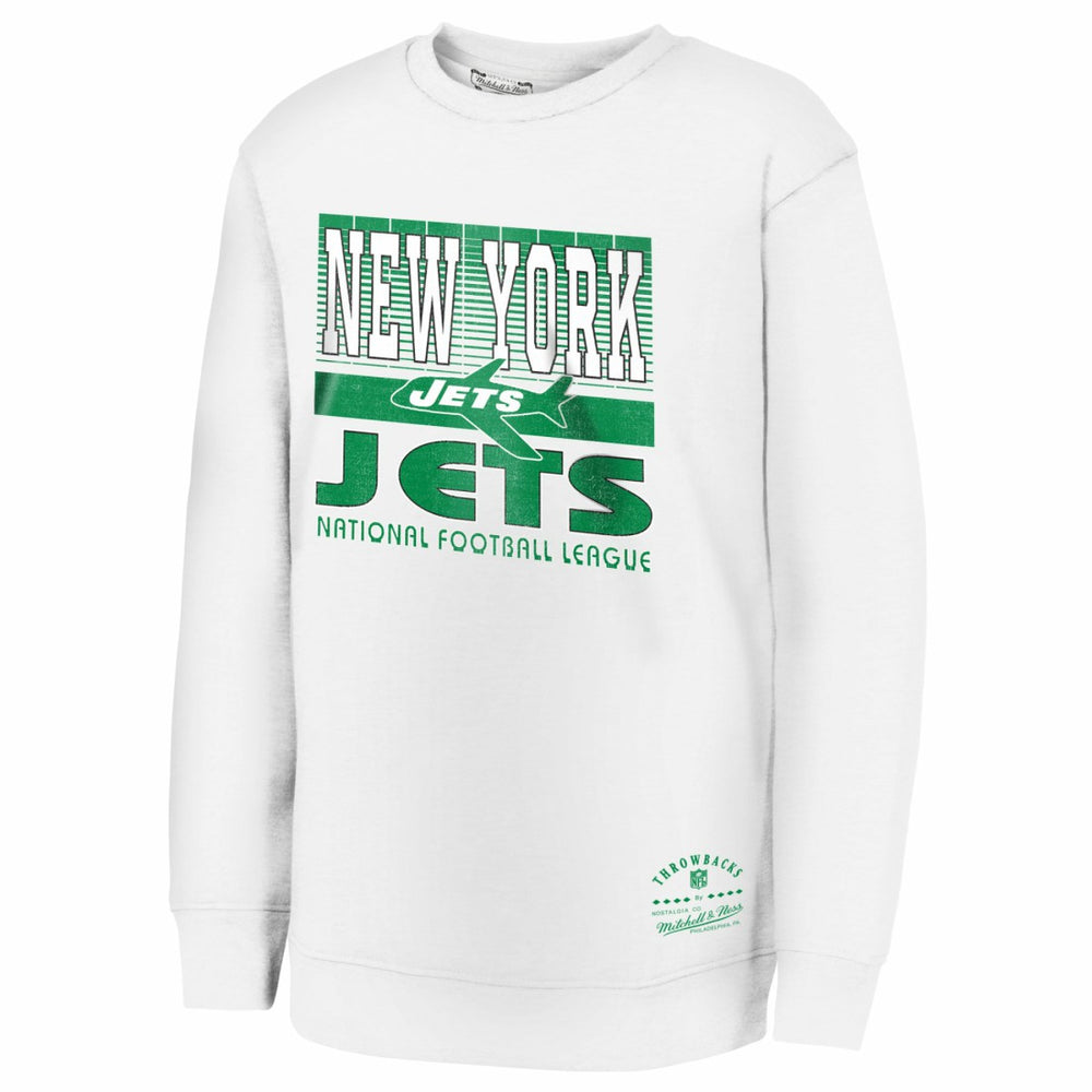 New York Jets  Youth Retro Big Game Fleece Pullover Sweatshirt