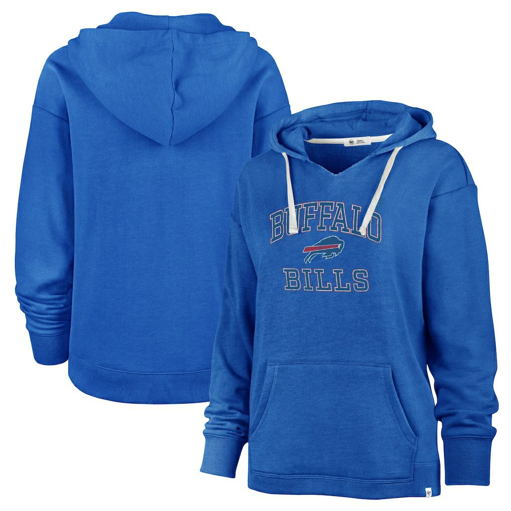 Buffalo Bills 47 brand '47 Women's Plus Size Clarity Kennedy Pullover Hoodie