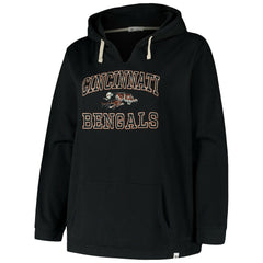 Cincinnati Bengals 47 brand '47 Women's Plus Size Clarity Kennedy Pullover Hoodie
