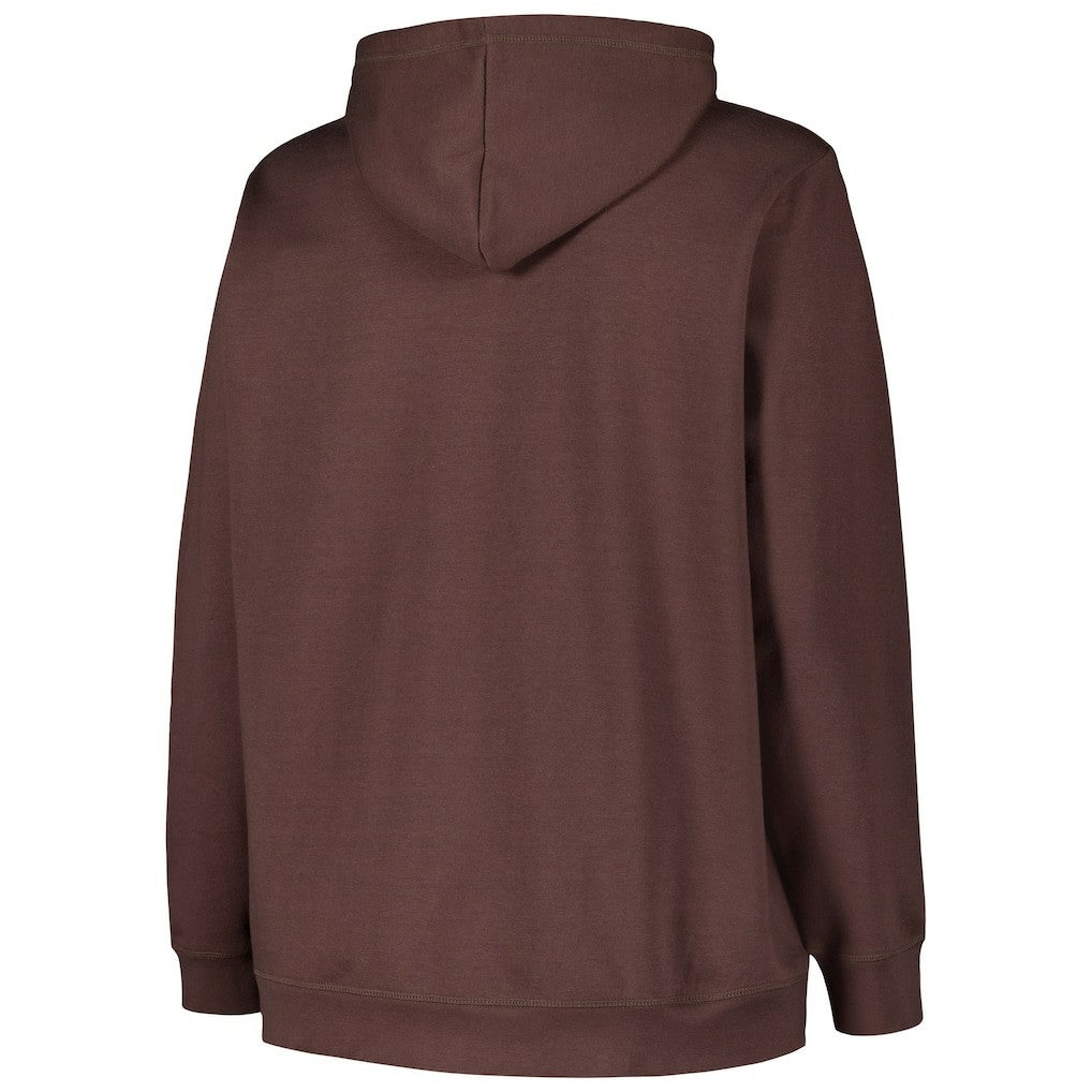 Cleveland Browns 47 brand '47 Women's Plus Size Clarity Kennedy Pullover Hoodie