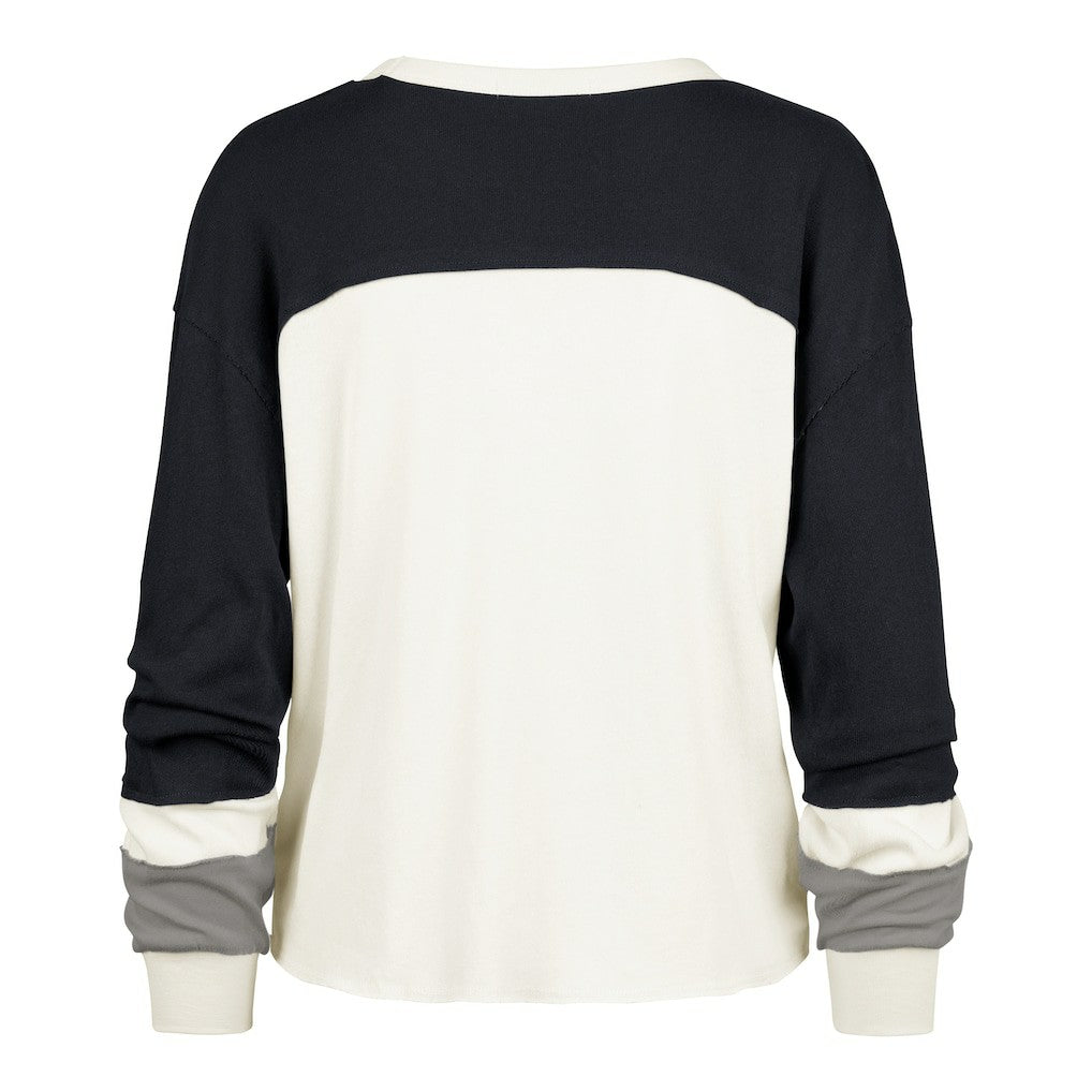 Dallas Cowboys 47 brand '47 Women's Plus Size Double Header Curve Toni Long Sleeve T-Shirt