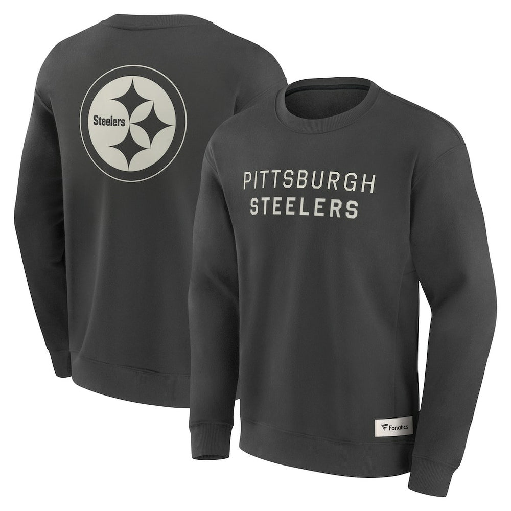 Pittsburgh Steelers Fanatics Elements Future Ground Lettering Pullover Sweatshirt
