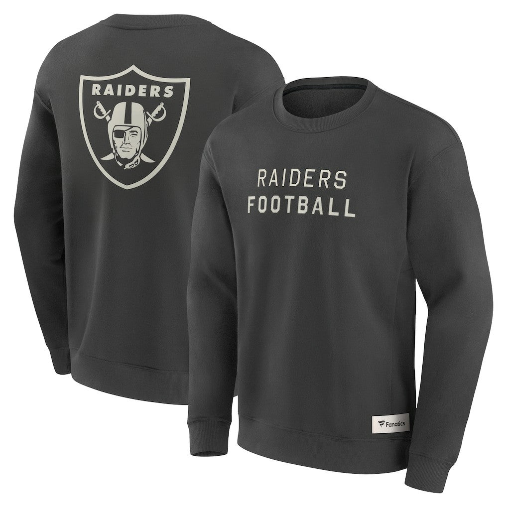 Las Vegas Raiders Fanatics Elements Future Ground Lettering Pullover Sweatshirt