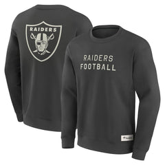 Las Vegas Raiders Fanatics Elements Future Ground Lettering Pullover Sweatshirt