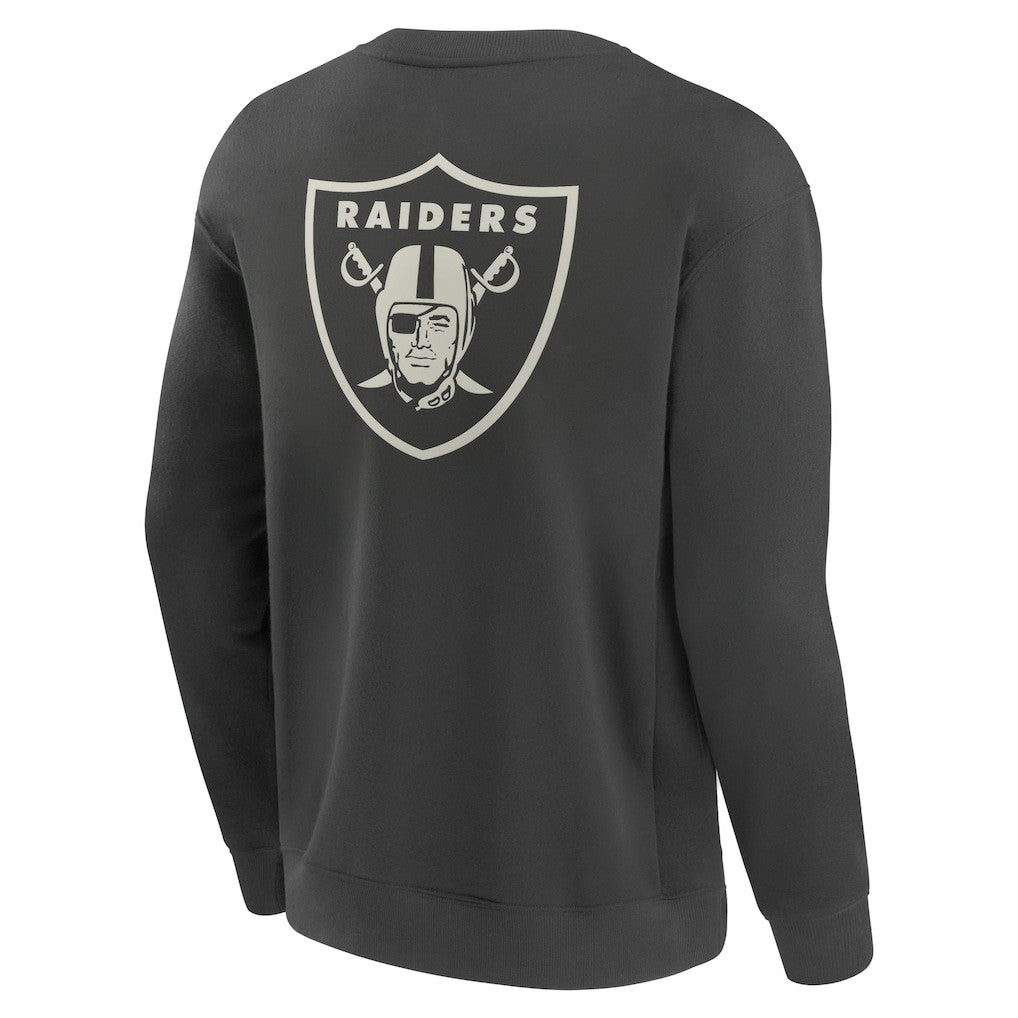 Las Vegas Raiders Fanatics Elements Future Ground Lettering Pullover Sweatshirt