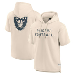Las Vegas Raiders Fanatics Elements Future Ground Lettering Short Sleeve Pullover Hoodie