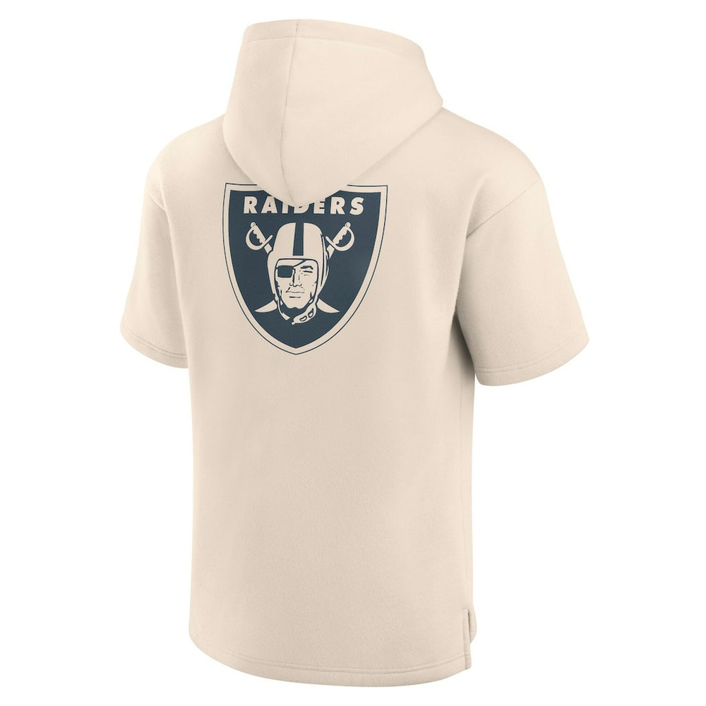 Las Vegas Raiders Fanatics Elements Future Ground Lettering Short Sleeve Pullover Hoodie