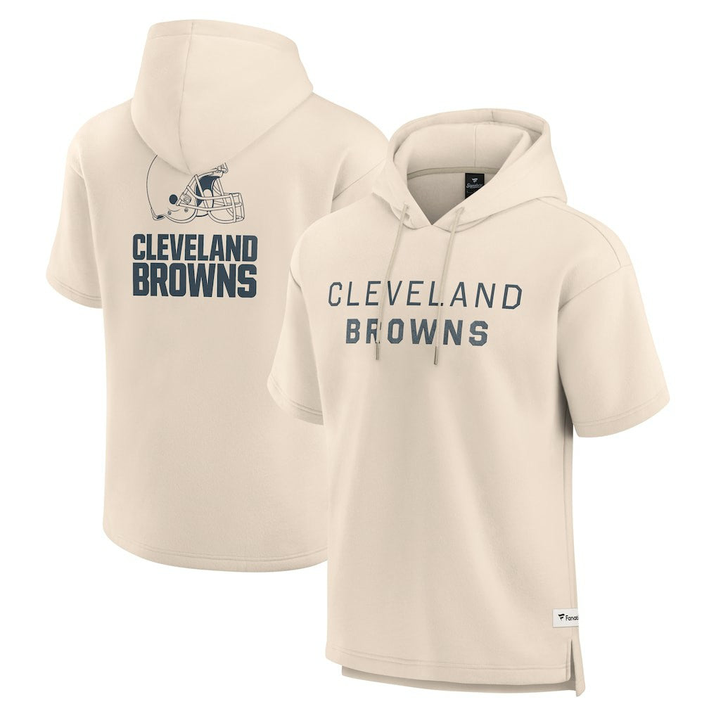 Cleveland Browns Fanatics Elements Future Ground Lettering Short Sleeve Pullover Hoodie