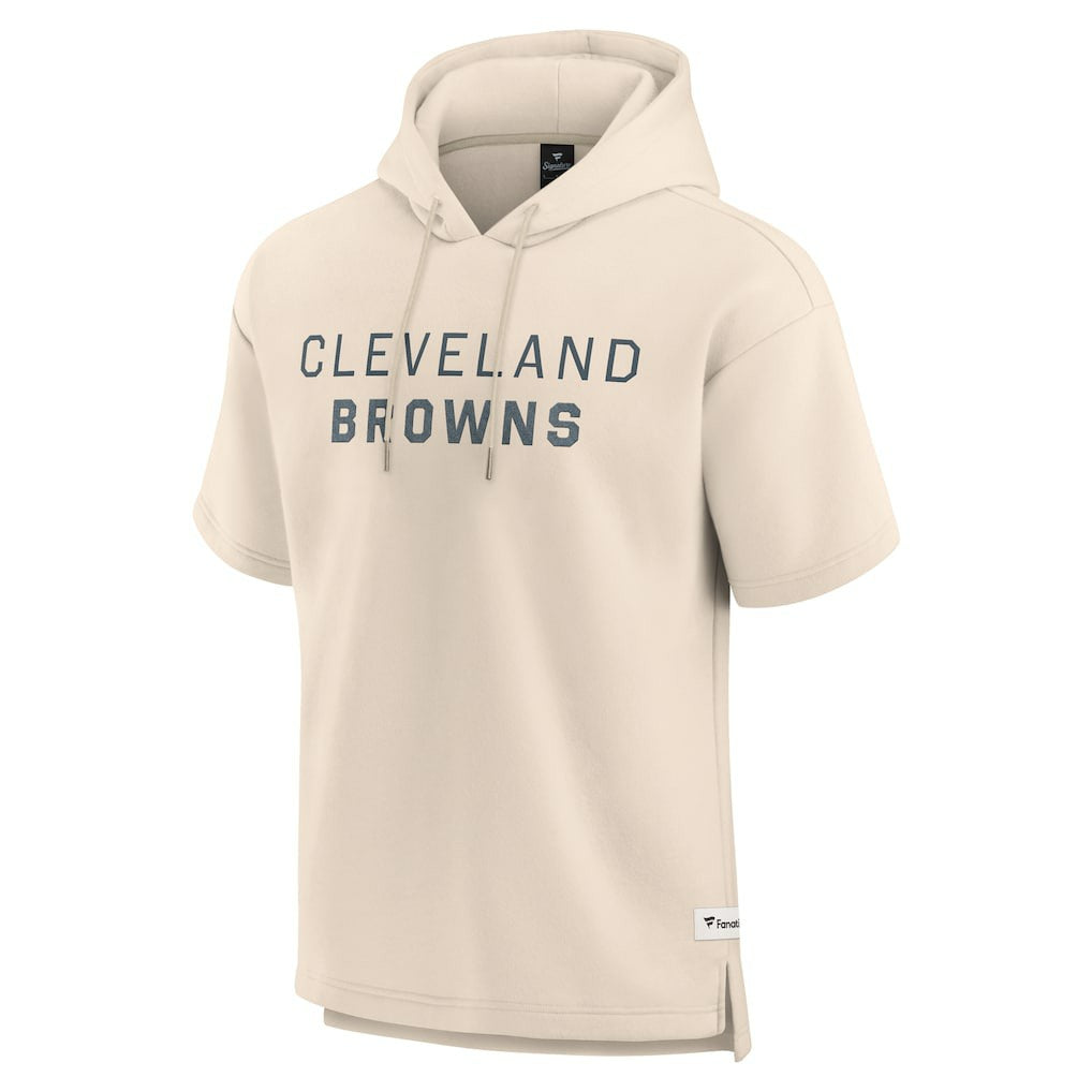 Cleveland Browns Fanatics Elements Future Ground Lettering Short Sleeve Pullover Hoodie