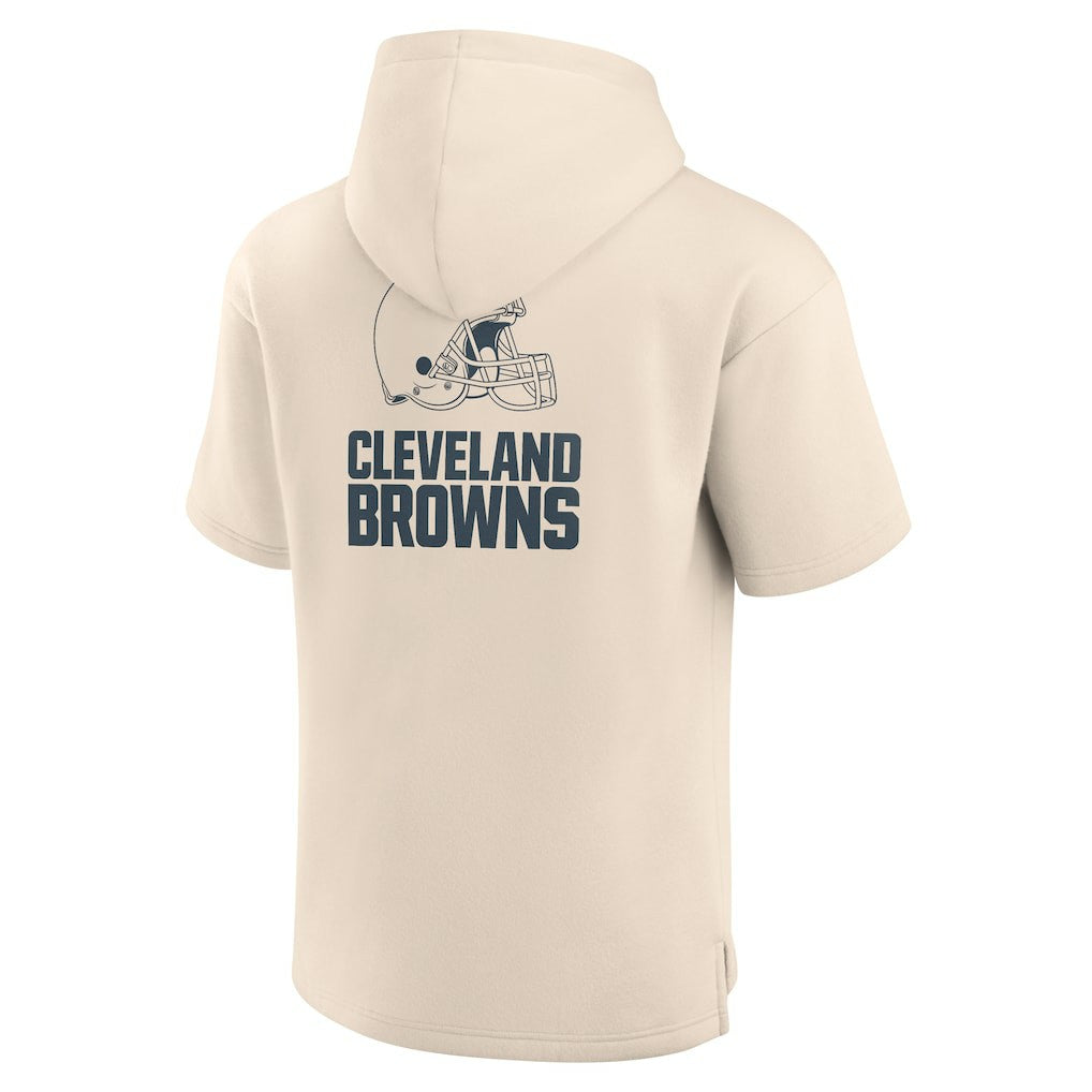 Cleveland Browns Fanatics Elements Future Ground Lettering Short Sleeve Pullover Hoodie