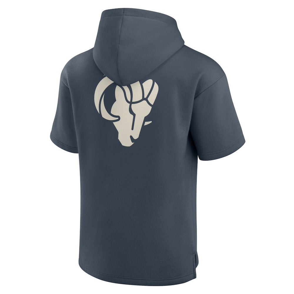 Los Angeles Rams Fanatics Elements Future Ground Lettering Short Sleeve Pullover Hoodie